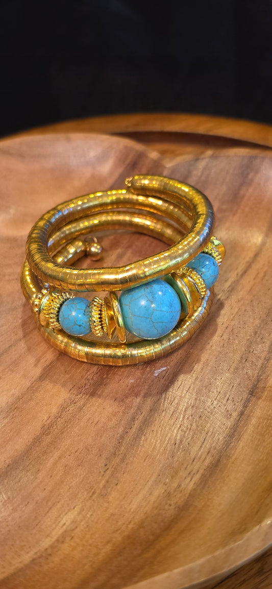 Spiral Beaded Bracelet