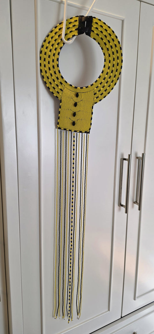 Maasai Beaded Necklace — Sunny Yellow