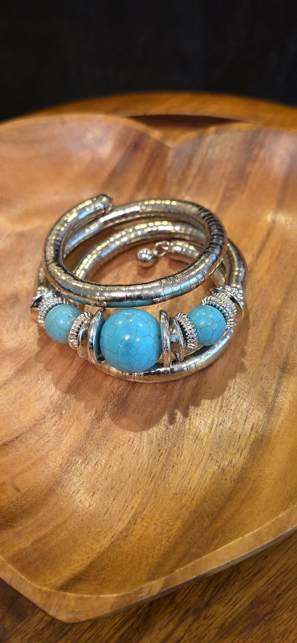 Spiral Beaded Bracelet