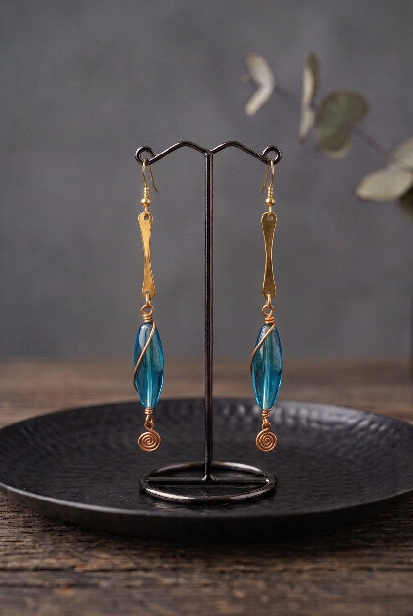Glass Drop Earrings