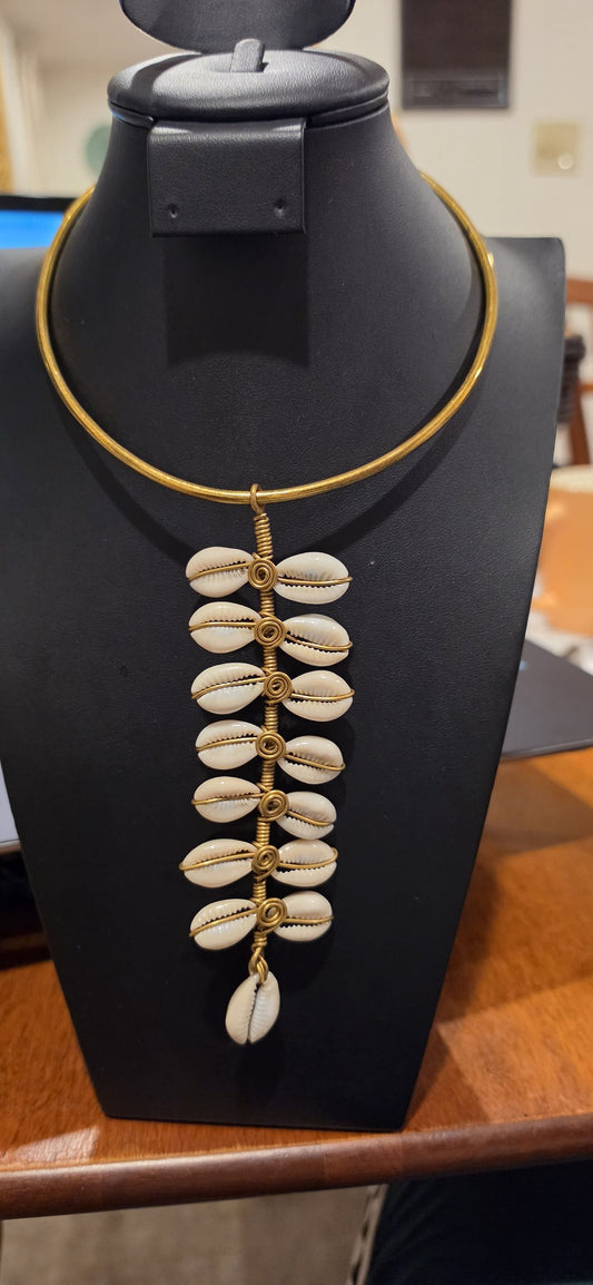 Kipepeo Cowrie Choker Necklace