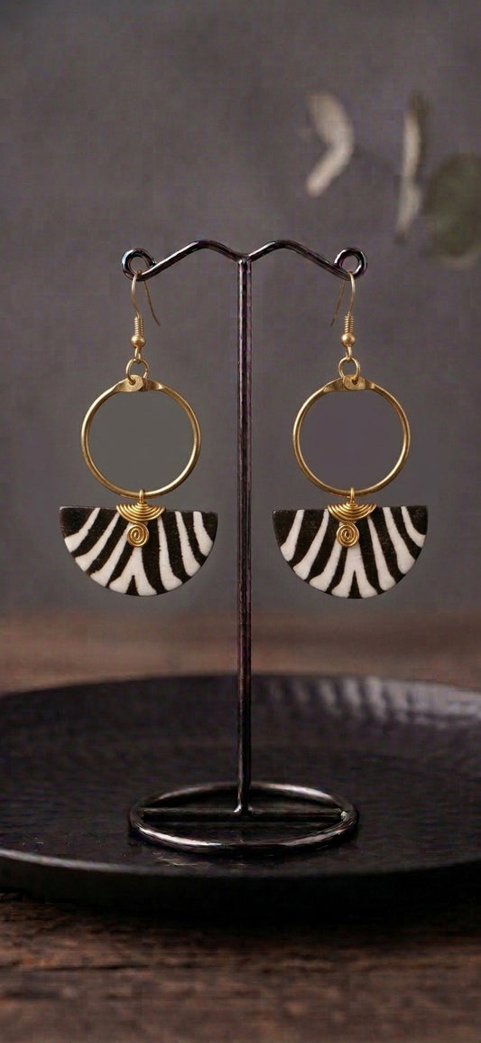 Zebra Stripes Earrings