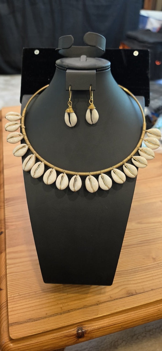 Zawadi Cowrie Collar Necklace