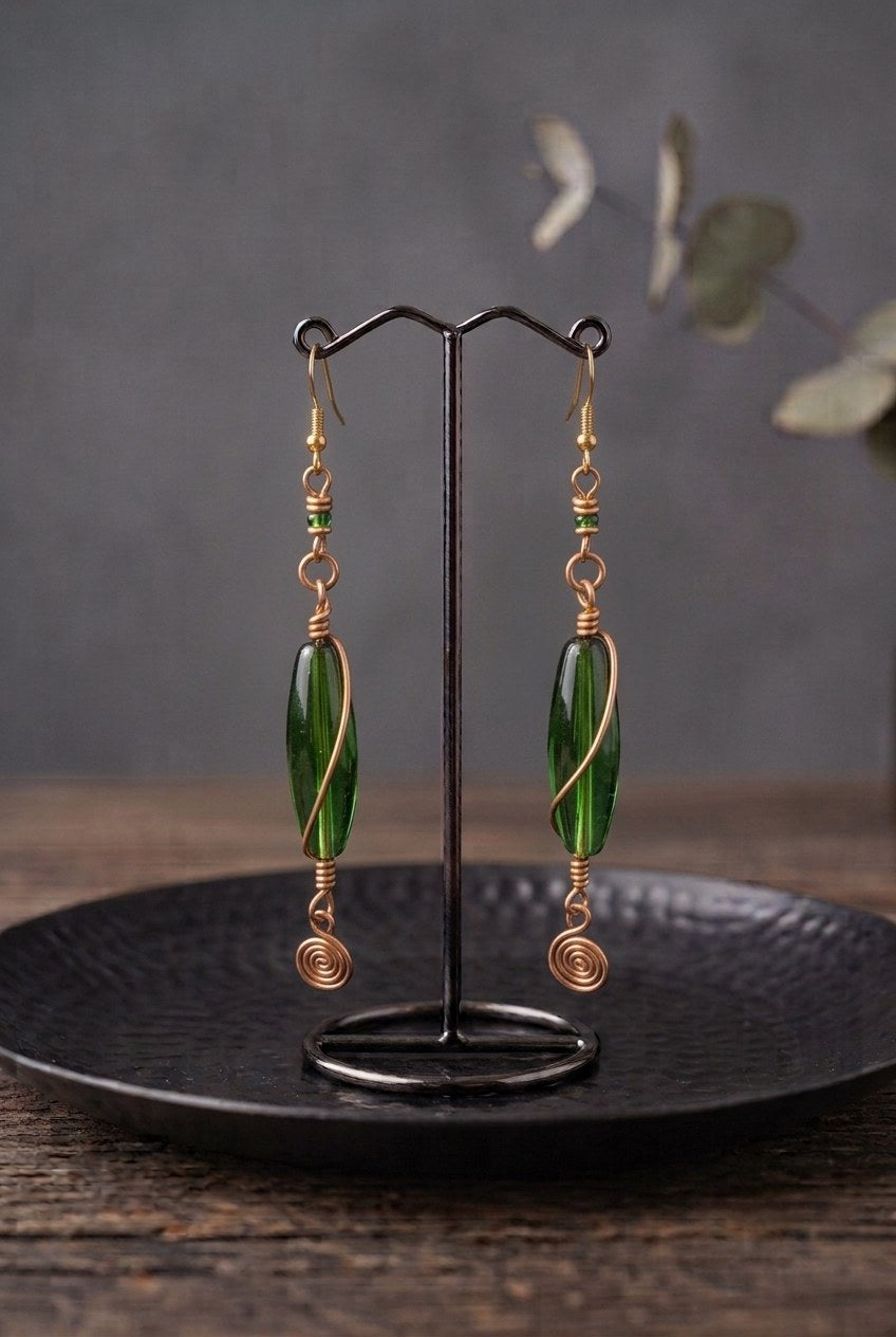 Glass Drop Earrings