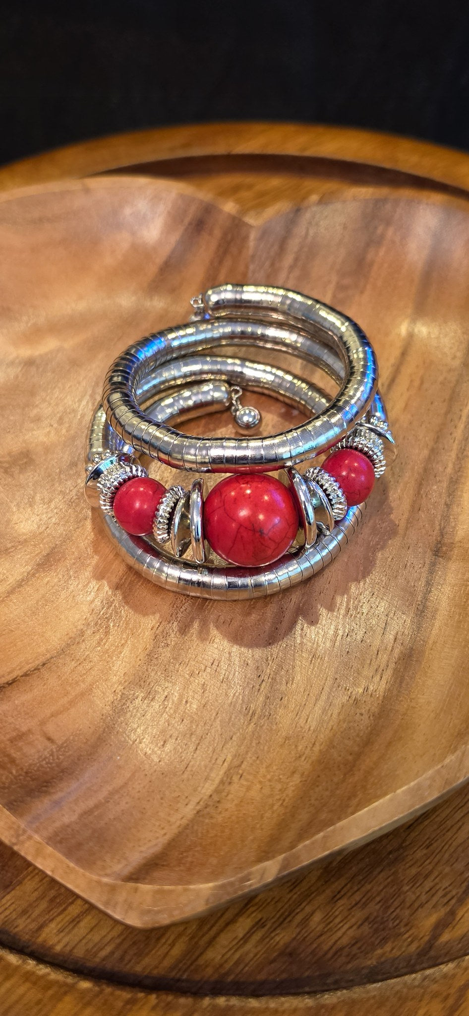 Spiral Beaded Bracelet