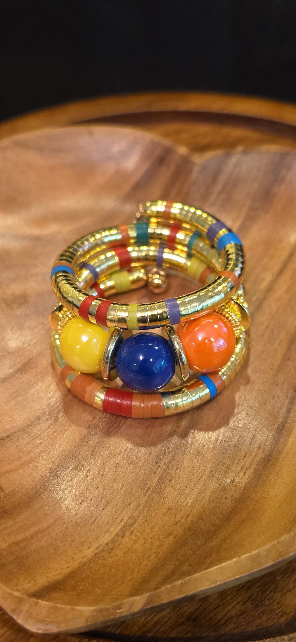 Spiral Beaded Bracelet