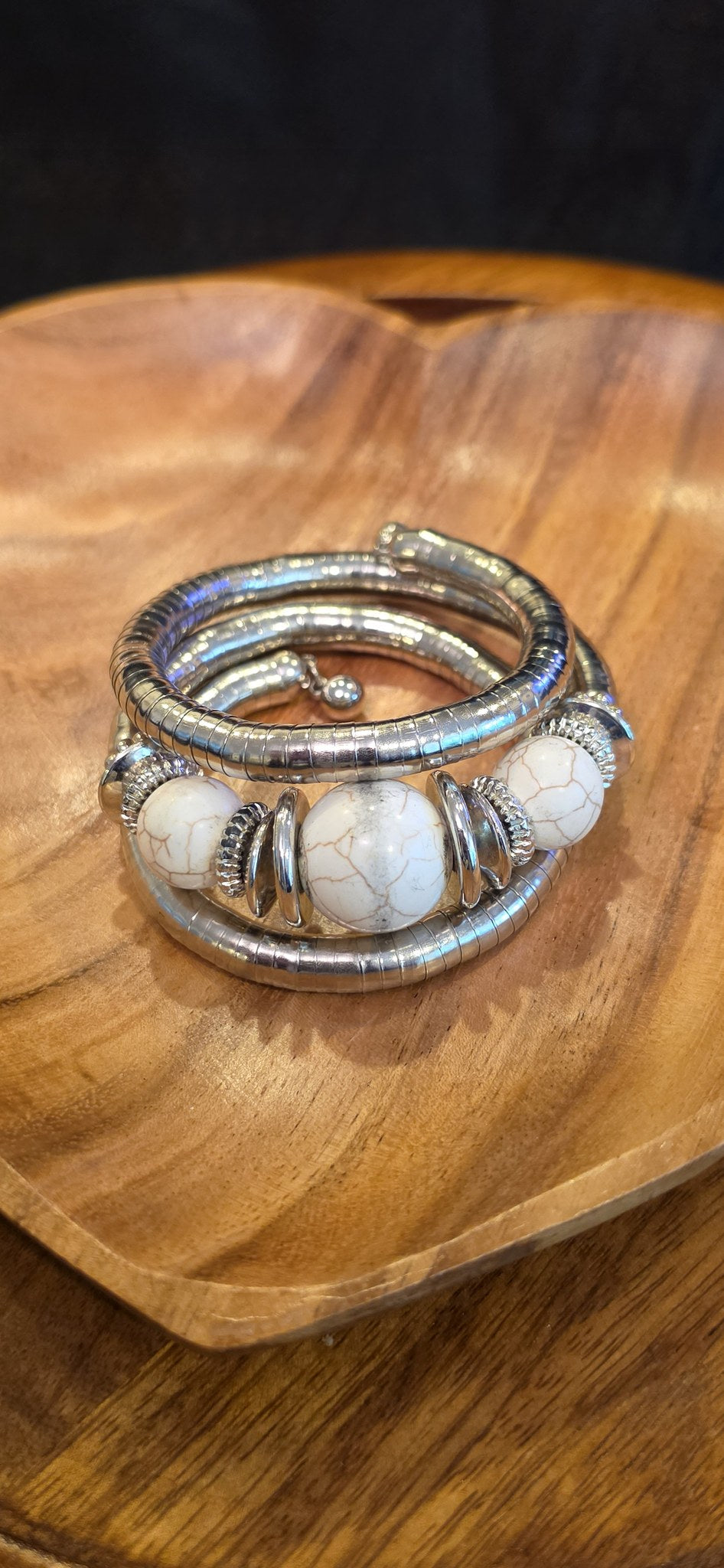 Spiral Beaded Bracelet